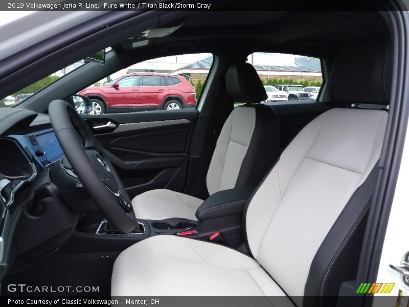  2019 Jetta R-Line Titan Black/Storm Gray Interior