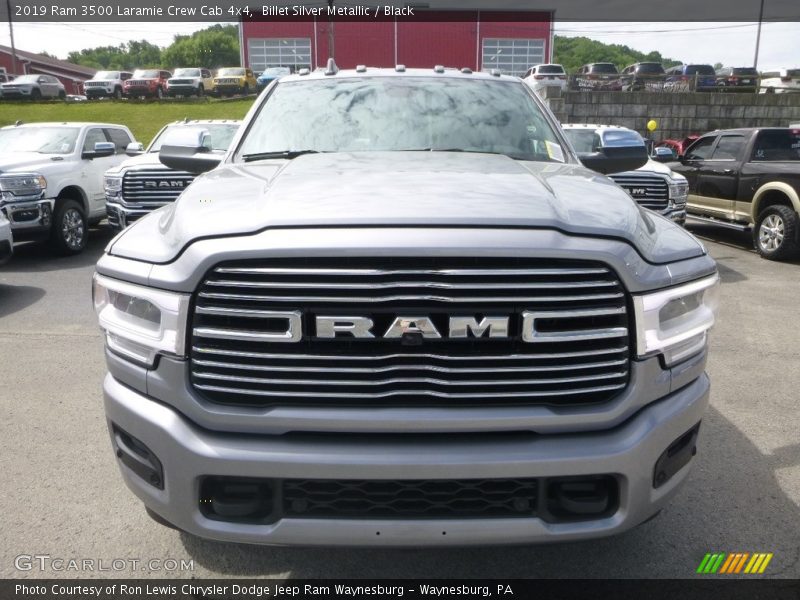 Billet Silver Metallic / Black 2019 Ram 3500 Laramie Crew Cab 4x4