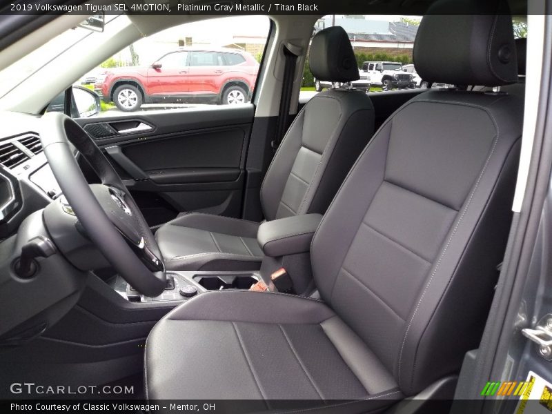 Platinum Gray Metallic / Titan Black 2019 Volkswagen Tiguan SEL 4MOTION
