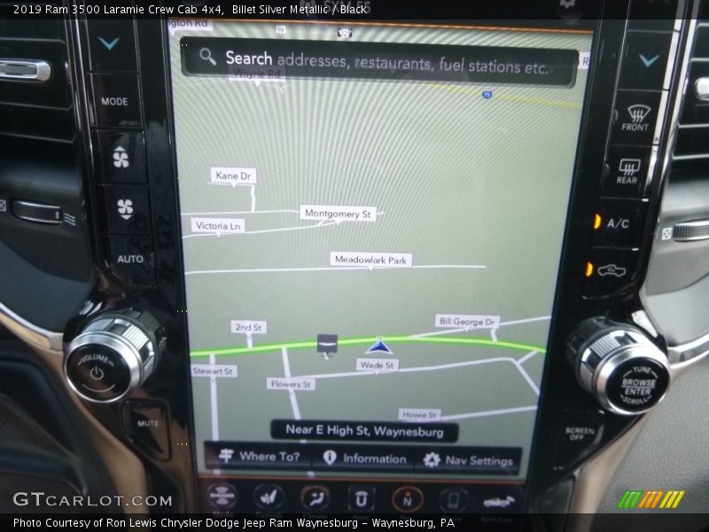 Navigation of 2019 3500 Laramie Crew Cab 4x4