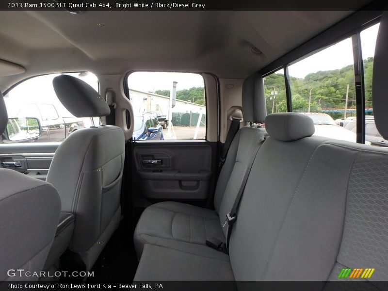 Bright White / Black/Diesel Gray 2013 Ram 1500 SLT Quad Cab 4x4