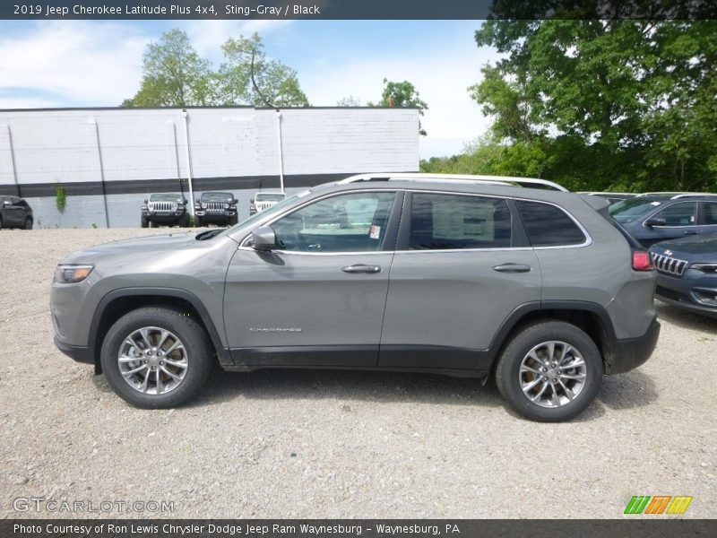 Sting-Gray / Black 2019 Jeep Cherokee Latitude Plus 4x4