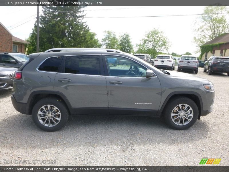 Sting-Gray / Black 2019 Jeep Cherokee Latitude Plus 4x4