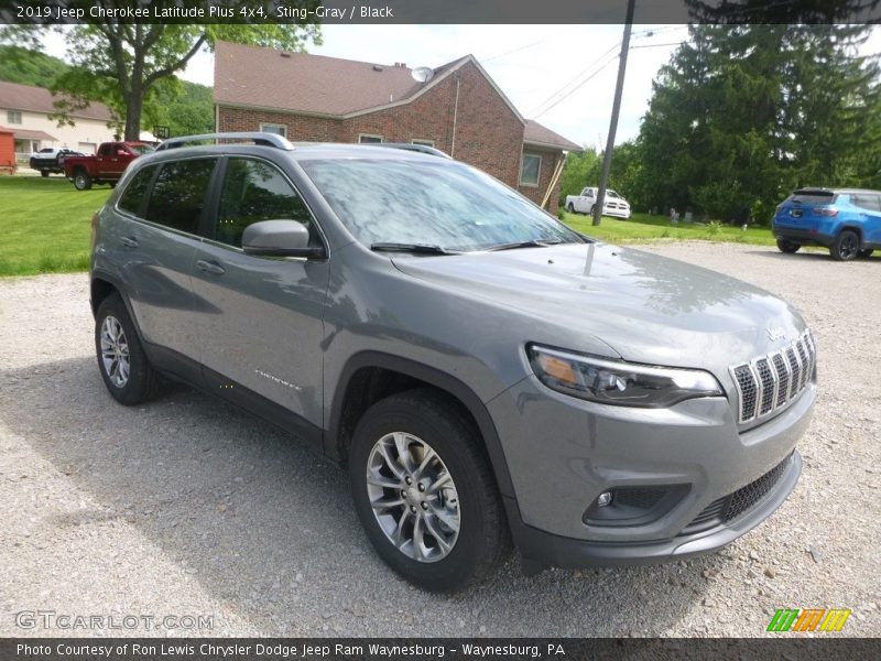 Sting-Gray / Black 2019 Jeep Cherokee Latitude Plus 4x4