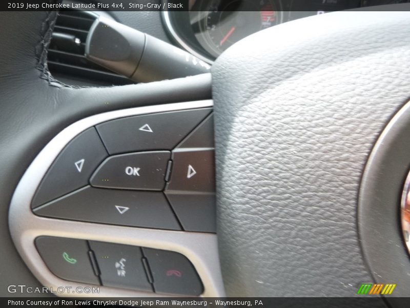 Sting-Gray / Black 2019 Jeep Cherokee Latitude Plus 4x4