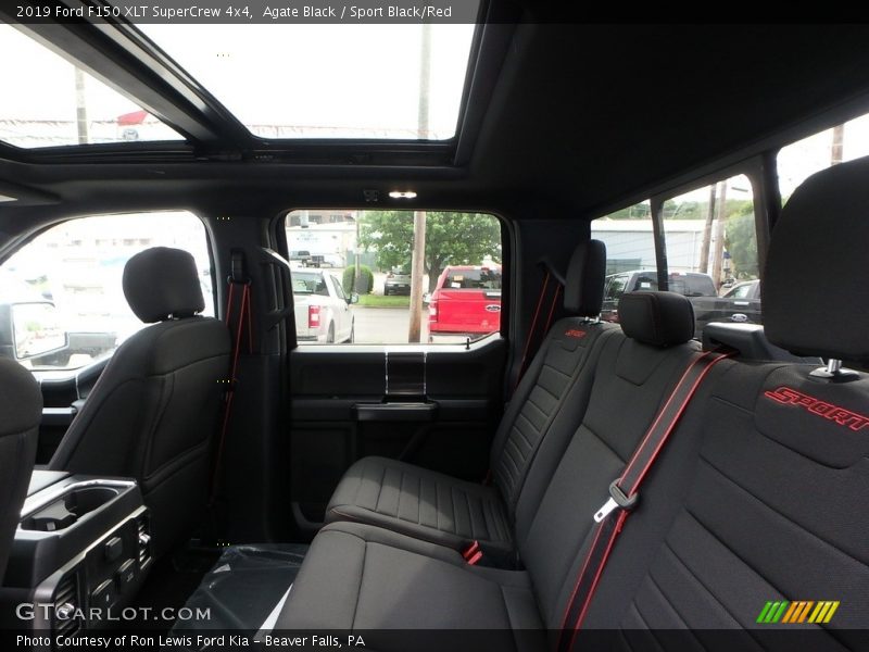 Agate Black / Sport Black/Red 2019 Ford F150 XLT SuperCrew 4x4
