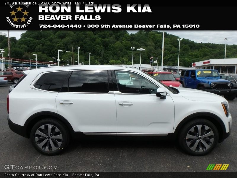 Snow White Pearl / Black 2020 Kia Telluride S AWD