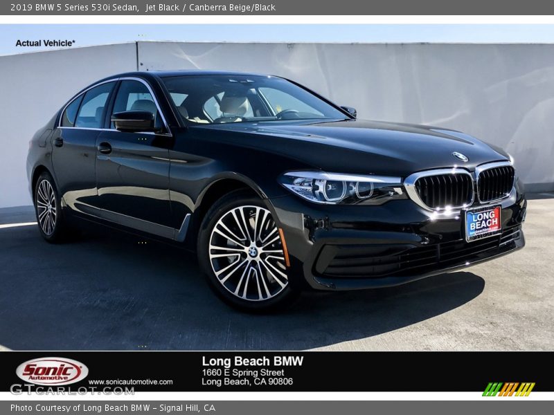 Jet Black / Canberra Beige/Black 2019 BMW 5 Series 530i Sedan