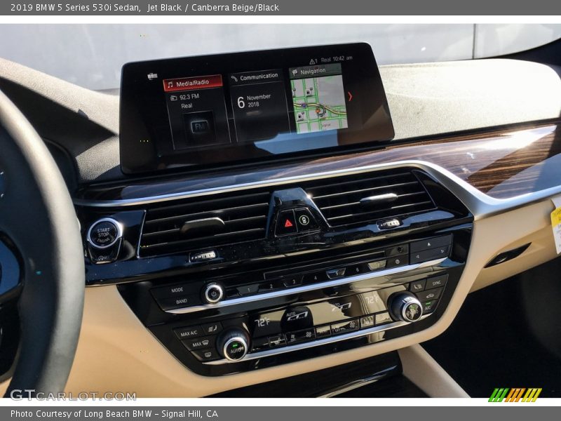 Jet Black / Canberra Beige/Black 2019 BMW 5 Series 530i Sedan