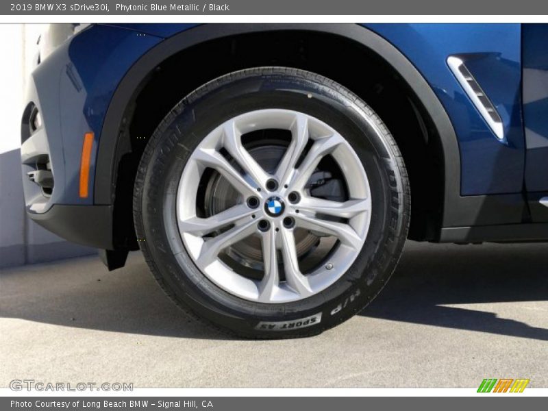 Phytonic Blue Metallic / Black 2019 BMW X3 sDrive30i