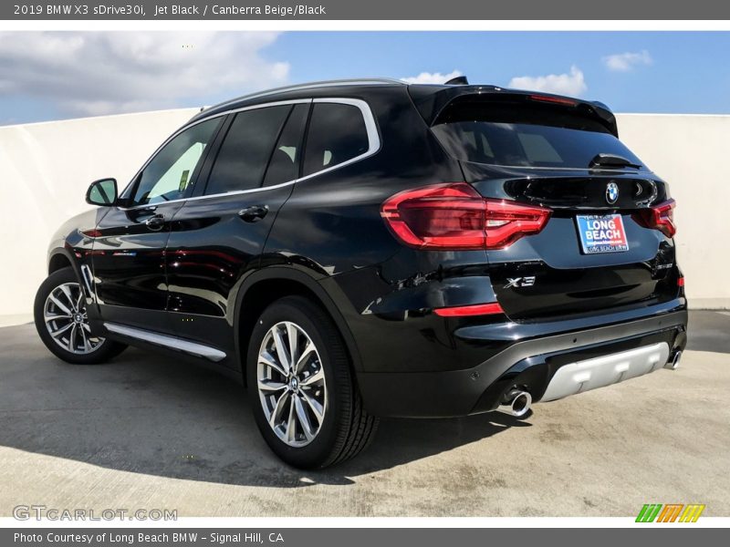 Jet Black / Canberra Beige/Black 2019 BMW X3 sDrive30i