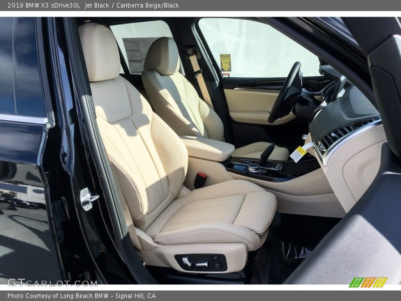 Jet Black / Canberra Beige/Black 2019 BMW X3 sDrive30i