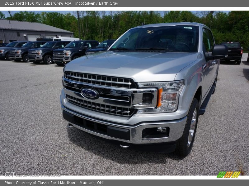 Ingot Silver / Earth Gray 2019 Ford F150 XLT SuperCrew 4x4