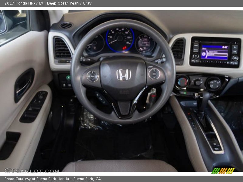 Deep Ocean Pearl / Gray 2017 Honda HR-V LX