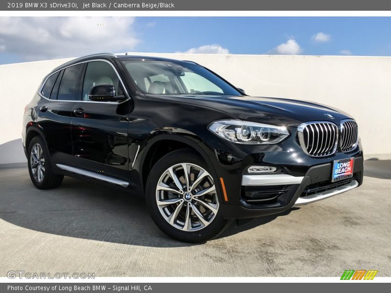 Jet Black / Canberra Beige/Black 2019 BMW X3 sDrive30i