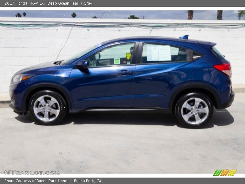 Deep Ocean Pearl / Gray 2017 Honda HR-V LX