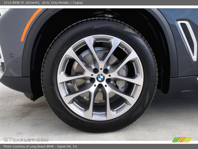 Arctic Grey Metallic / Cognac 2019 BMW X5 xDrive40i