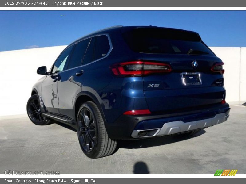Phytonic Blue Metallic / Black 2019 BMW X5 xDrive40i