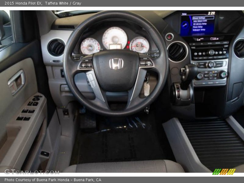 Taffeta White / Gray 2015 Honda Pilot EX