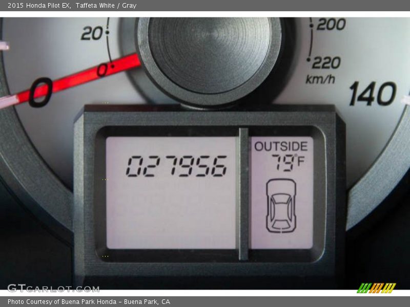 Taffeta White / Gray 2015 Honda Pilot EX