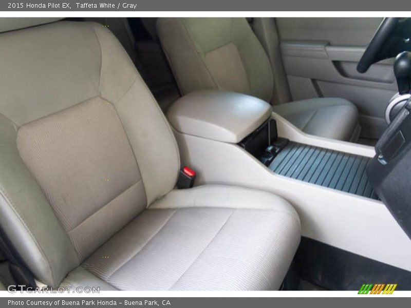 Taffeta White / Gray 2015 Honda Pilot EX
