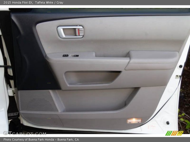 Taffeta White / Gray 2015 Honda Pilot EX