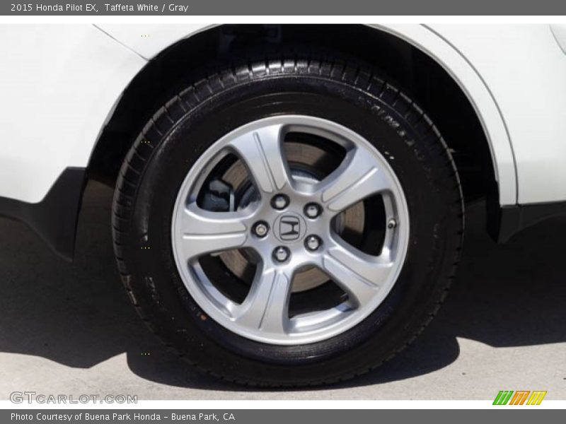 Taffeta White / Gray 2015 Honda Pilot EX