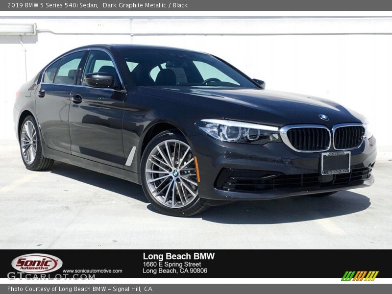 Dark Graphite Metallic / Black 2019 BMW 5 Series 540i Sedan