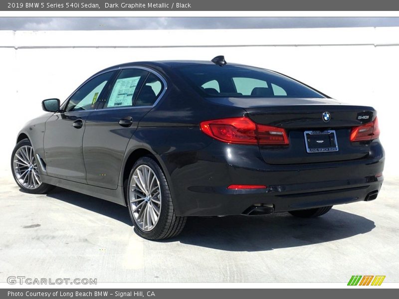 Dark Graphite Metallic / Black 2019 BMW 5 Series 540i Sedan