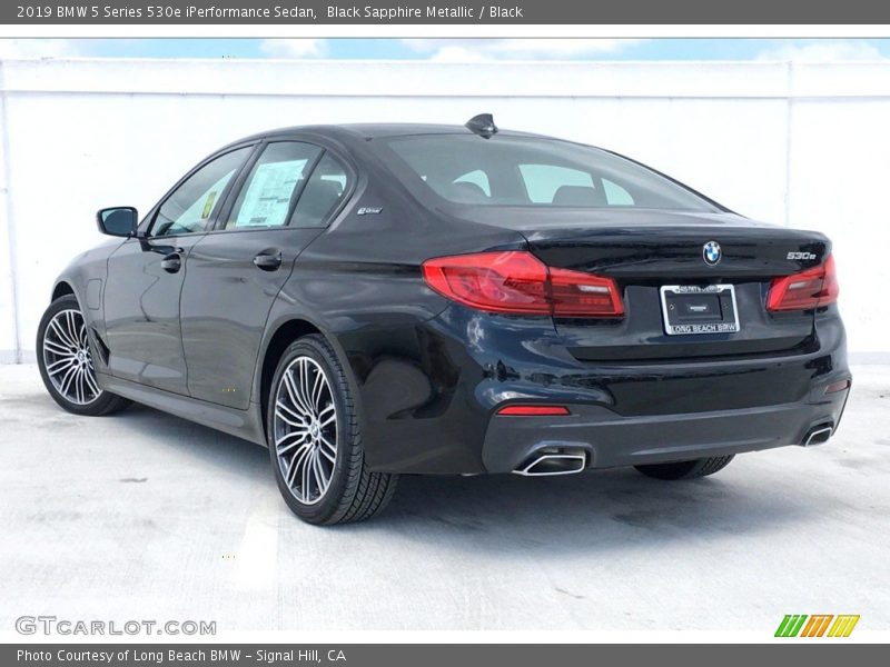 Black Sapphire Metallic / Black 2019 BMW 5 Series 530e iPerformance Sedan