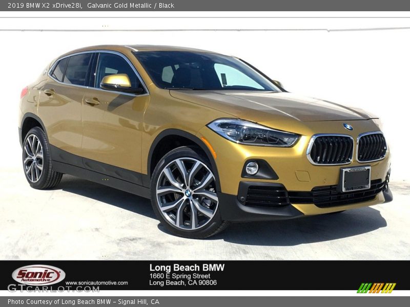 Galvanic Gold Metallic / Black 2019 BMW X2 xDrive28i