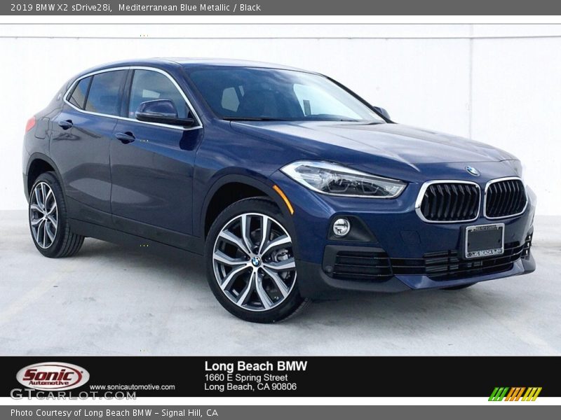 Mediterranean Blue Metallic / Black 2019 BMW X2 sDrive28i