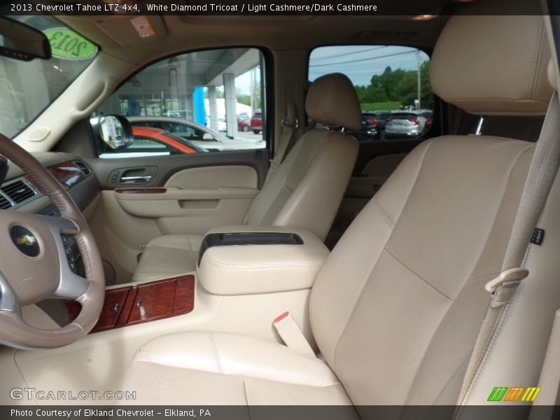 White Diamond Tricoat / Light Cashmere/Dark Cashmere 2013 Chevrolet Tahoe LTZ 4x4