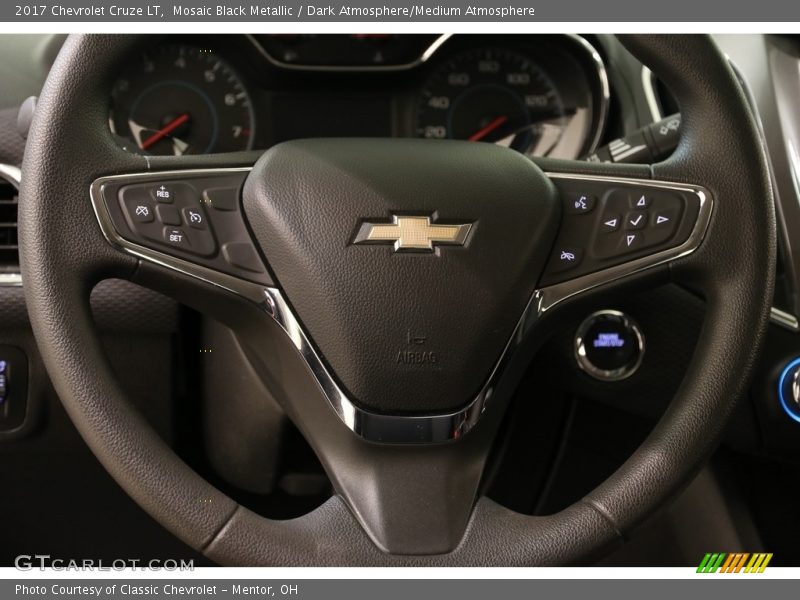 Mosaic Black Metallic / Dark Atmosphere/Medium Atmosphere 2017 Chevrolet Cruze LT