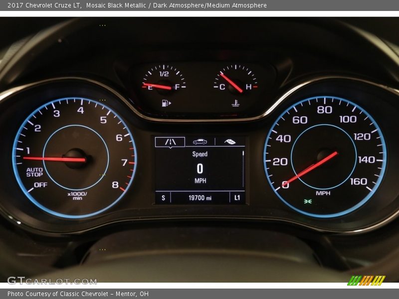 Mosaic Black Metallic / Dark Atmosphere/Medium Atmosphere 2017 Chevrolet Cruze LT