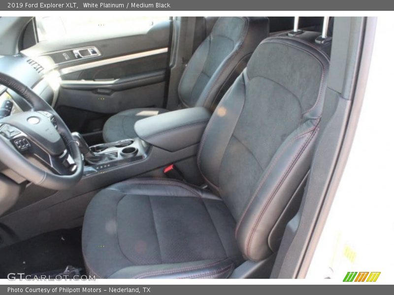 White Platinum / Medium Black 2019 Ford Explorer XLT