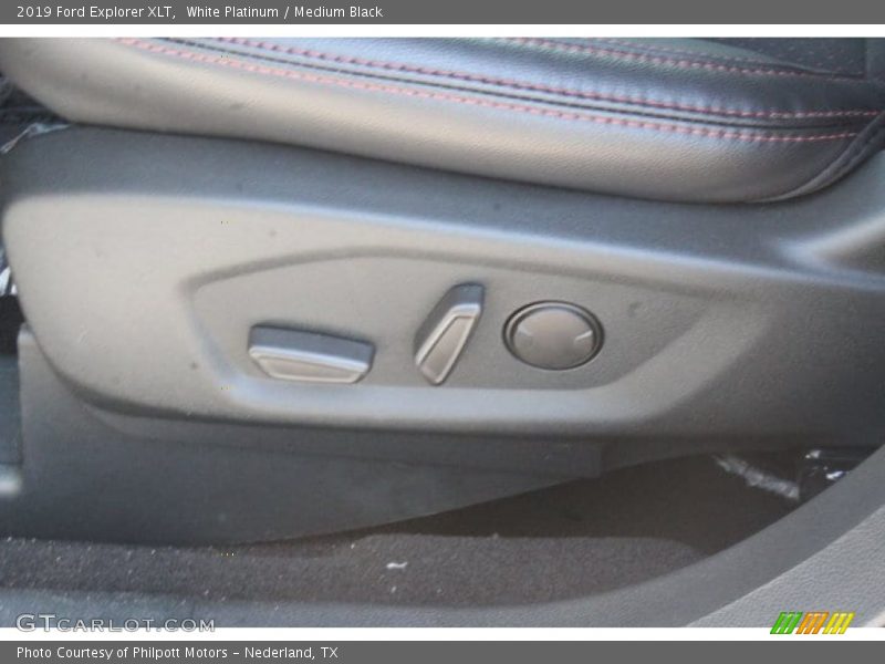 White Platinum / Medium Black 2019 Ford Explorer XLT