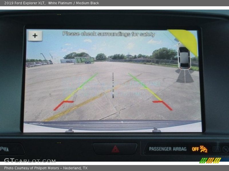 White Platinum / Medium Black 2019 Ford Explorer XLT