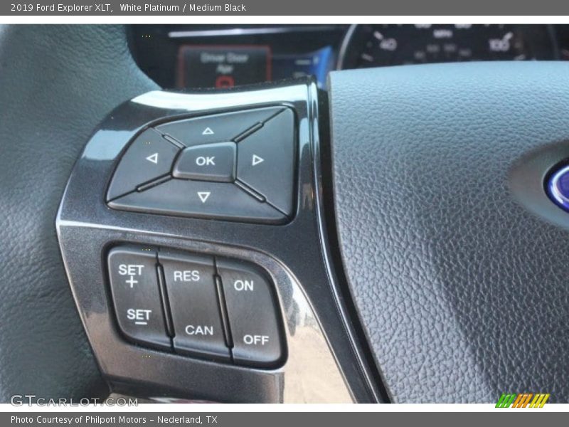 White Platinum / Medium Black 2019 Ford Explorer XLT