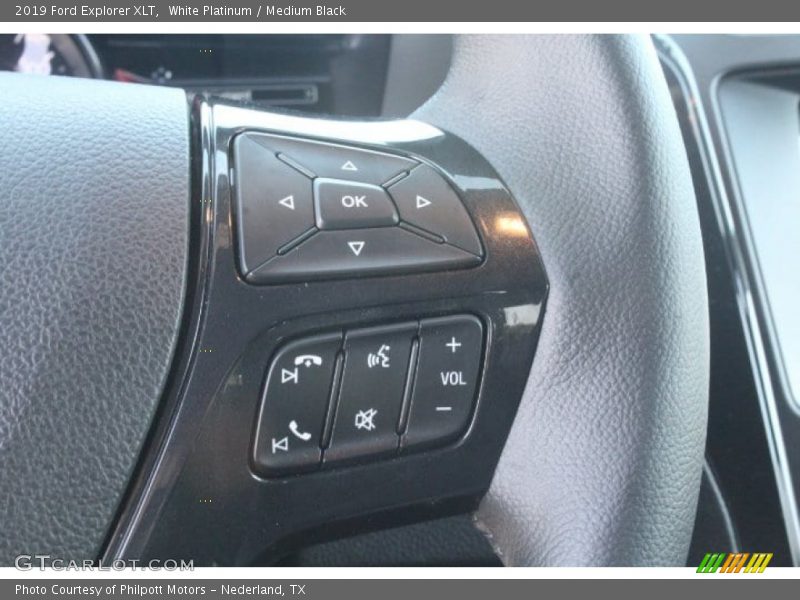White Platinum / Medium Black 2019 Ford Explorer XLT