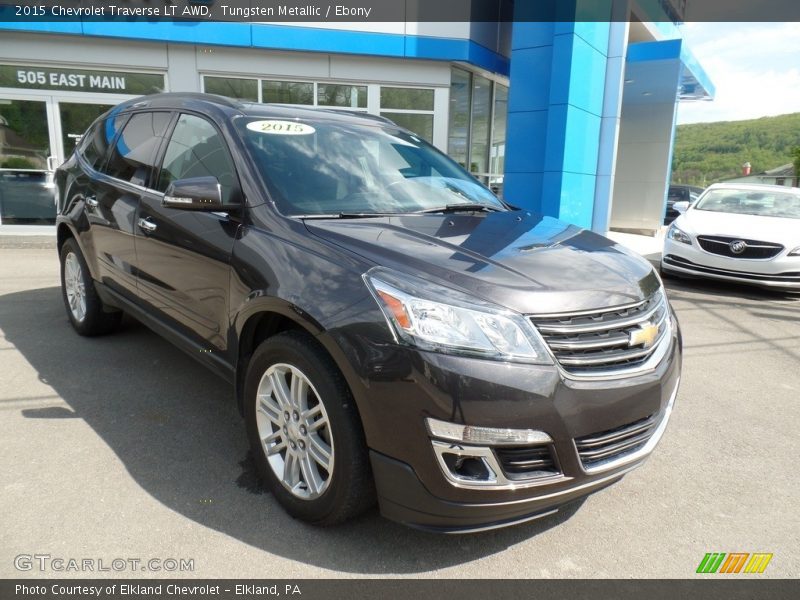 Tungsten Metallic / Ebony 2015 Chevrolet Traverse LT AWD