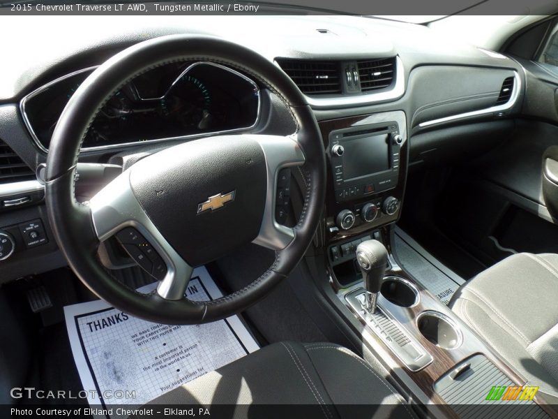 Tungsten Metallic / Ebony 2015 Chevrolet Traverse LT AWD