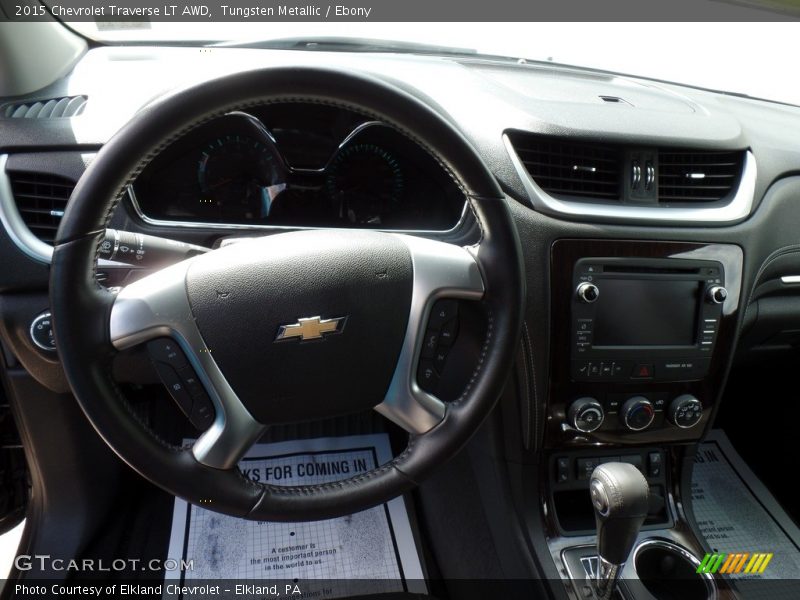 Tungsten Metallic / Ebony 2015 Chevrolet Traverse LT AWD