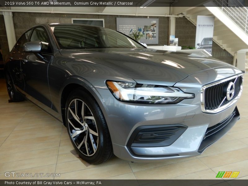 Osmium Grey Metallic / Charcoal 2019 Volvo S60 T6 AWD Momentum