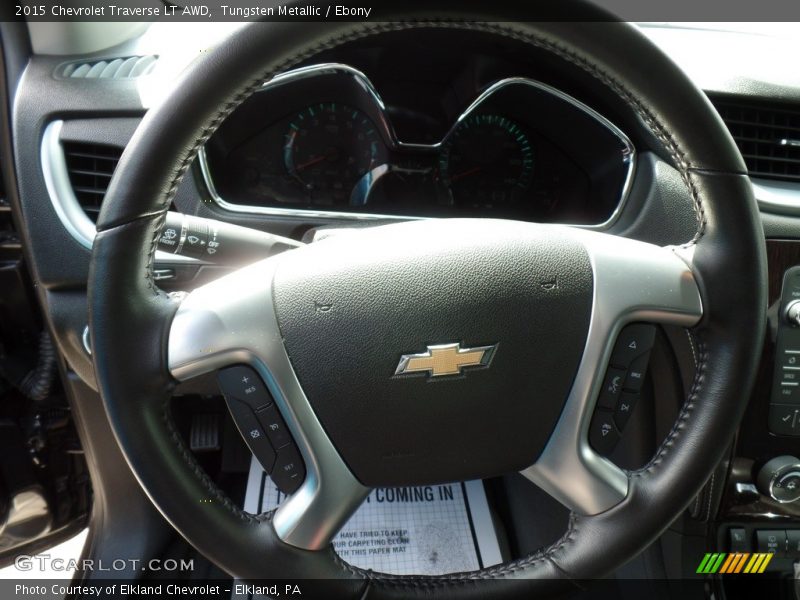 Tungsten Metallic / Ebony 2015 Chevrolet Traverse LT AWD