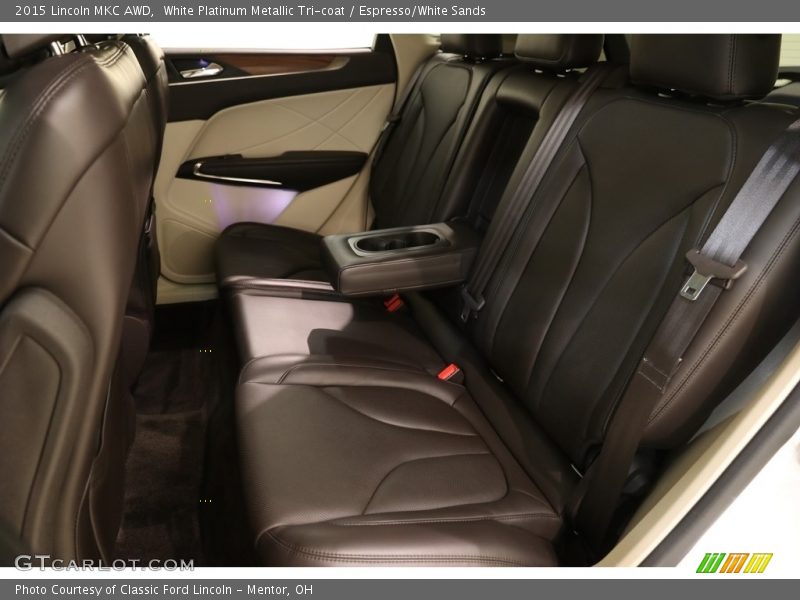 White Platinum Metallic Tri-coat / Espresso/White Sands 2015 Lincoln MKC AWD
