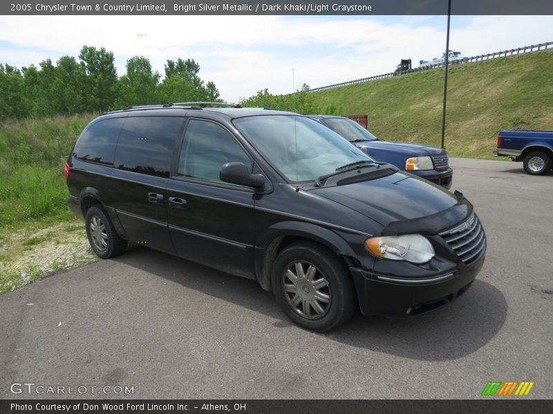 Bright Silver Metallic / Dark Khaki/Light Graystone 2005 Chrysler Town & Country Limited