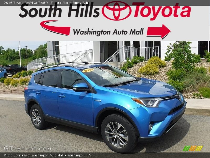 Electric Storm Blue / Ash 2016 Toyota RAV4 XLE AWD