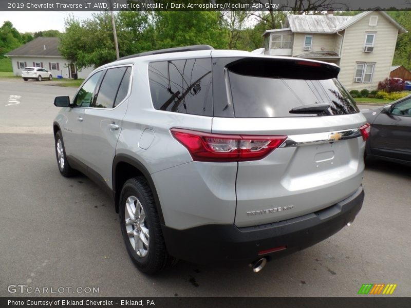 Silver Ice Metallic / Dark Atmosphere/Medium Ash Gray 2019 Chevrolet Traverse LT AWD