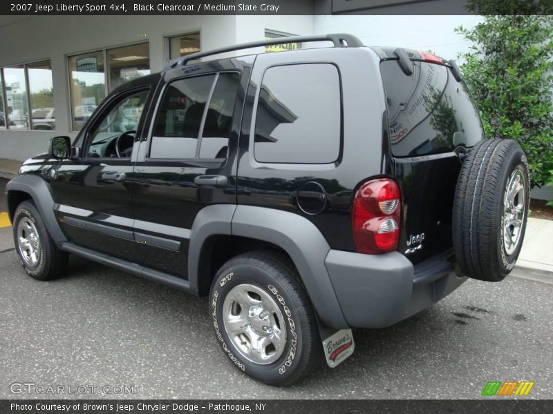 Black Clearcoat / Medium Slate Gray 2007 Jeep Liberty Sport 4x4